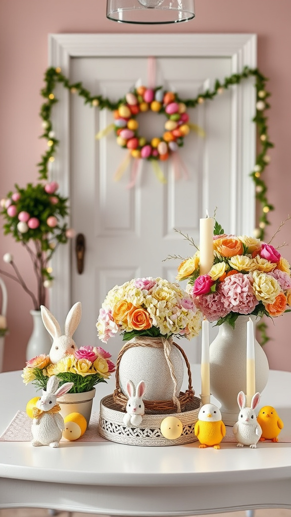 20. Cheerful Easter Welcome Setup