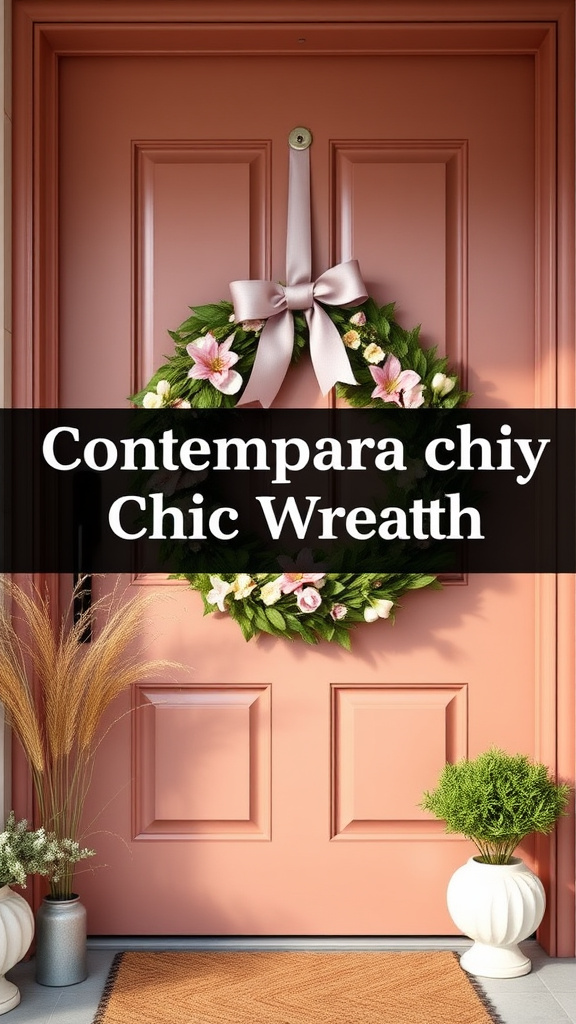 15. Contemporary Chic Easter Wreaths