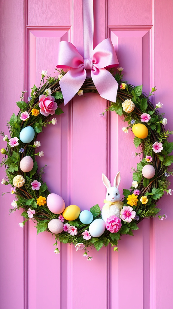 7. Whimsical Wonder Easter Wreaths