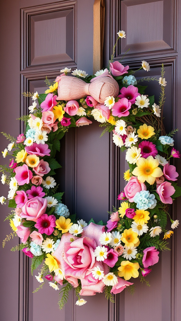 8. Blooming Beauty Easter Wreaths