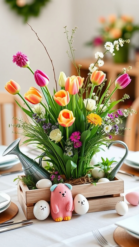 14. Garden-Inspired Easter Centerpieces