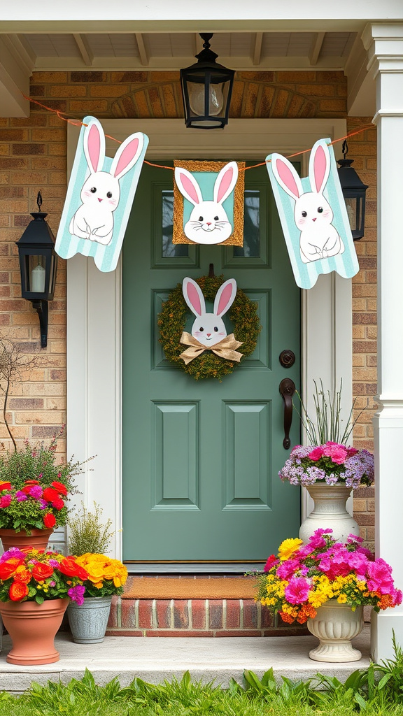 21. Sweet Bunny Banner Decorations