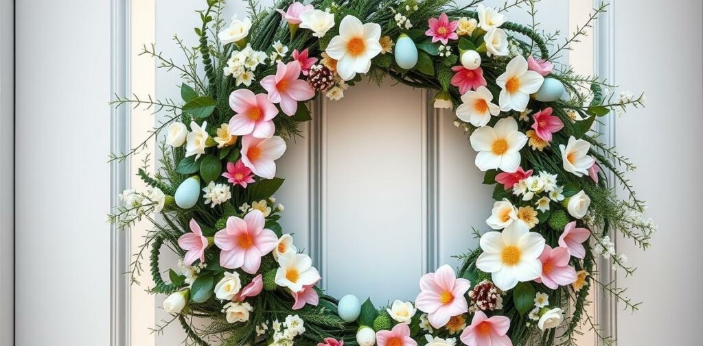 21 Beautiful Easter Wreaths for Front Door to Greet with Flair