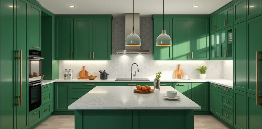 21 Captivating Green Cabinets to Refresh Your Kitchen