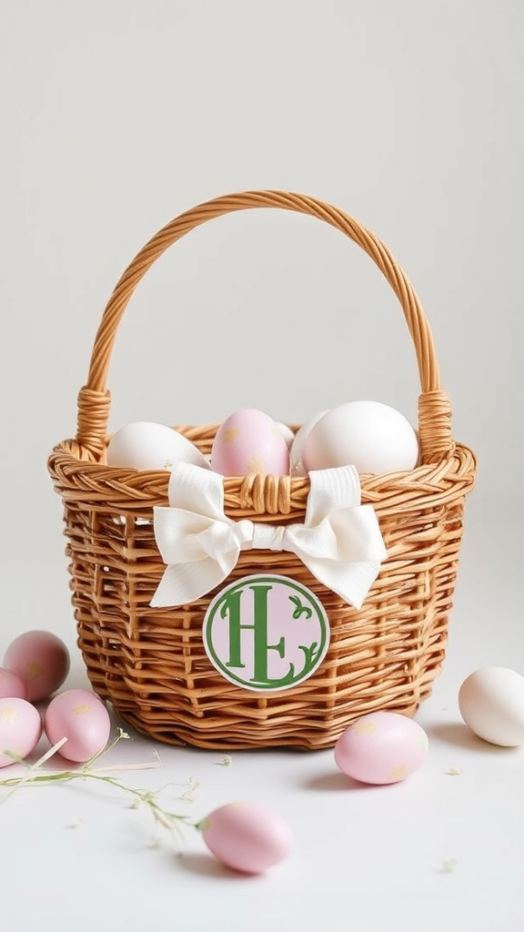 10. Monogrammed Easter Basket Ideas