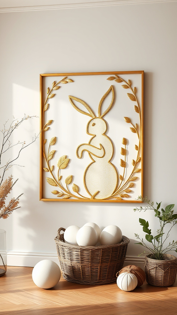 21. Gilded Easter Wall Art