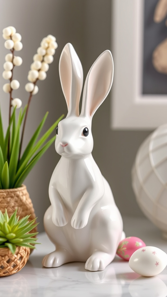 5. Chic Bunny Figurine Accents