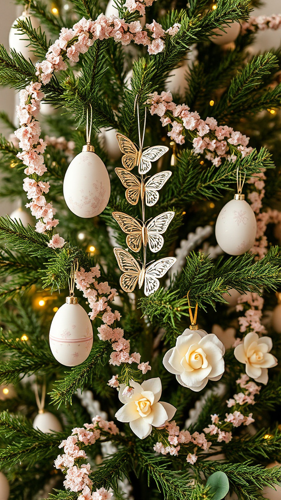 9. Stylish Easter Tree Ornamentation