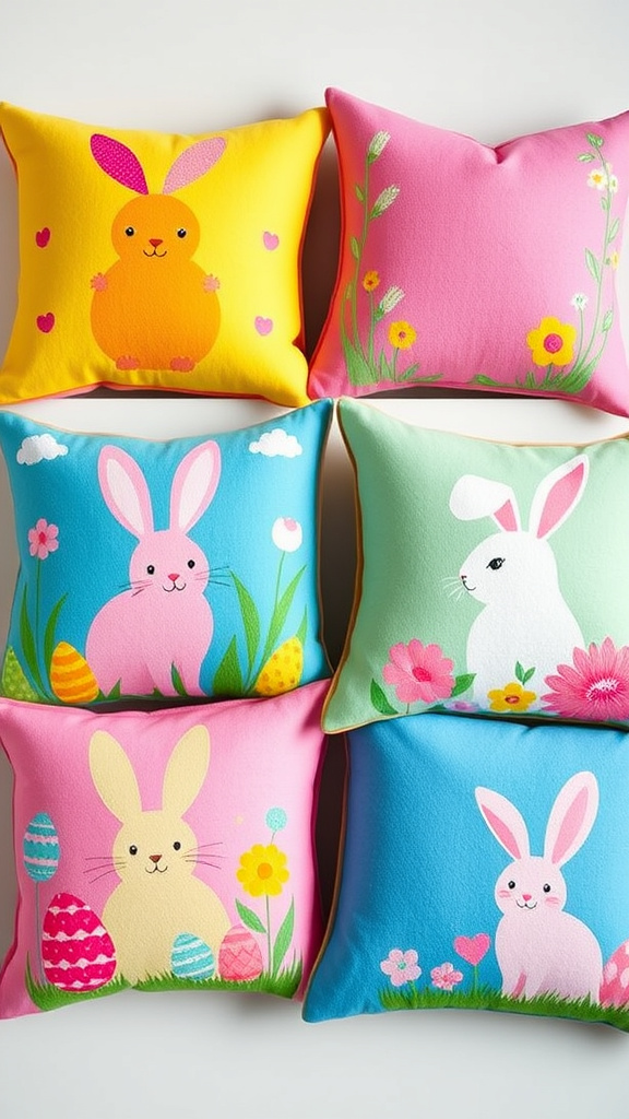 10. Vibrant Easter Pillow Collection