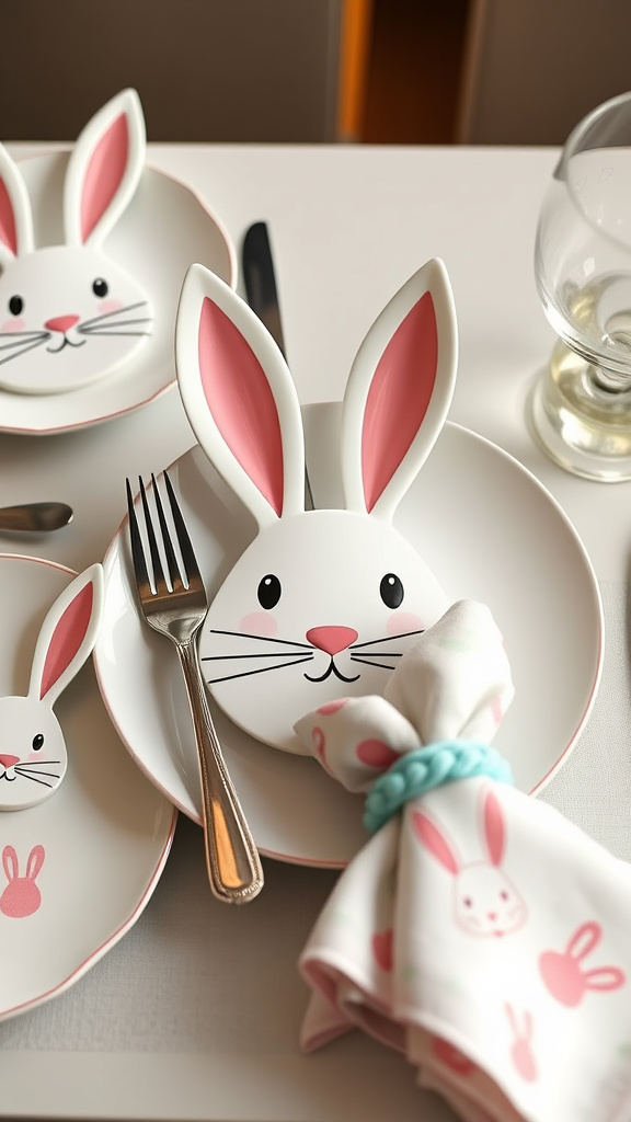 2. Bunny-Themed Tableware Marvels