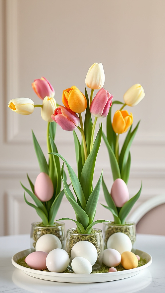 20. Tulip and Egg Topiaries