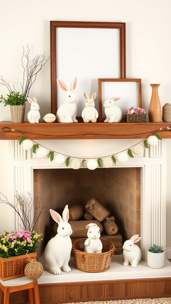 6. Rustic Chic Easter Mantel