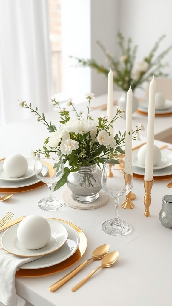 6. Modern Chic Easter Table