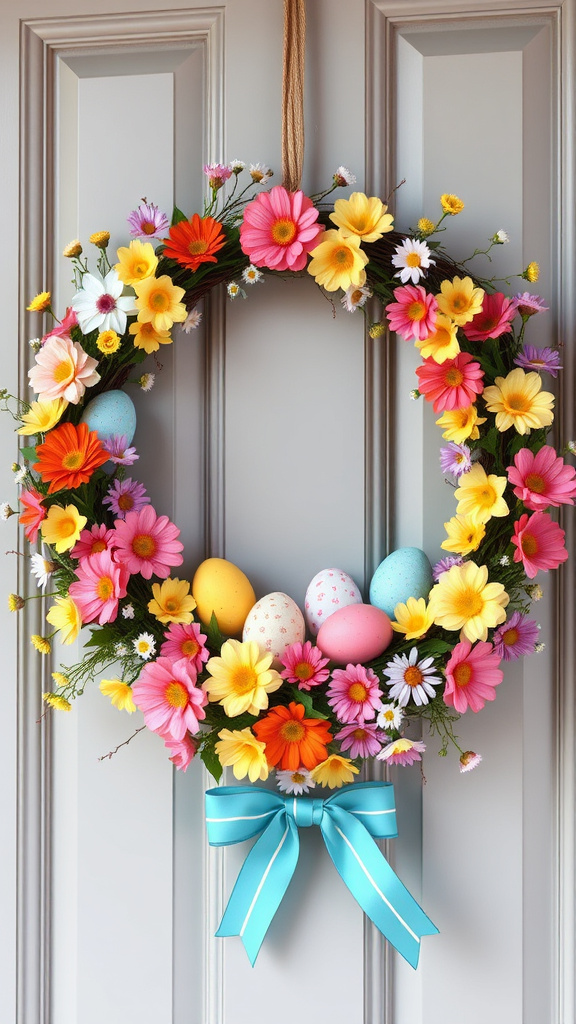 3. Egg-citing Floral Wreaths