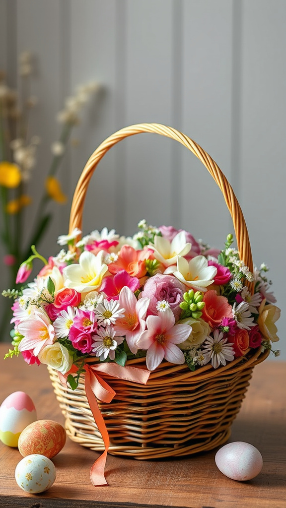 6. Blossom-Filled Easter Baskets