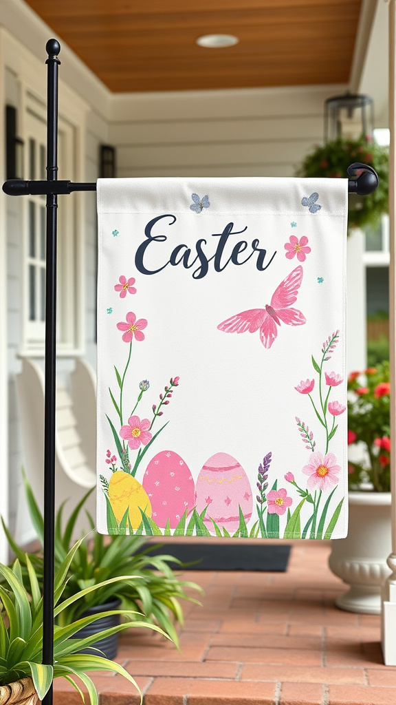 18. Garden Flag with Easter Motif