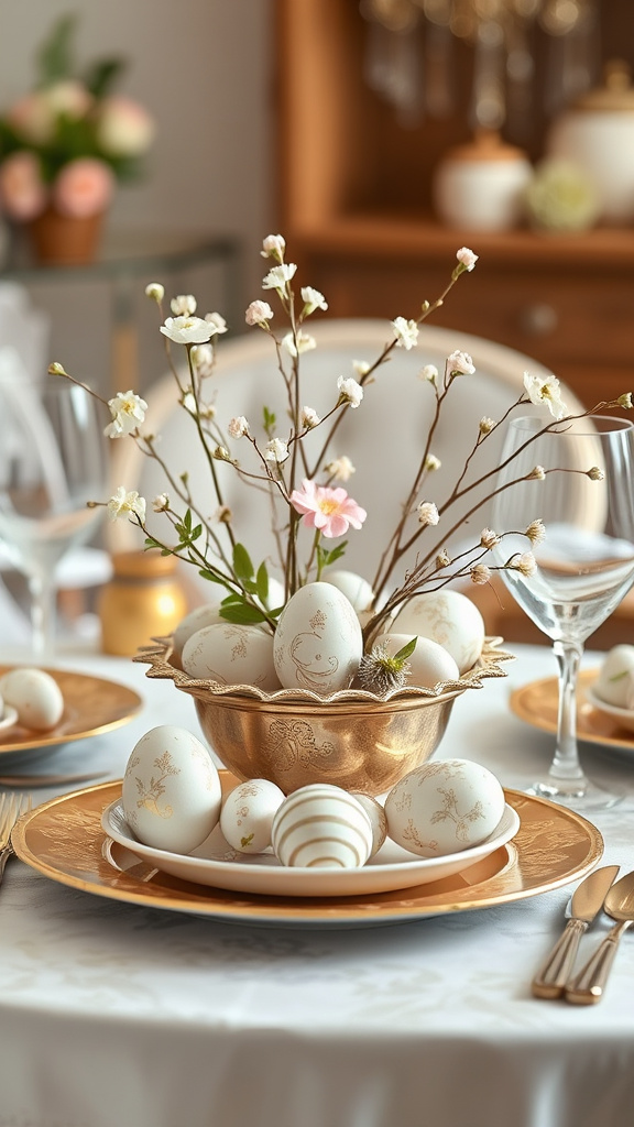 10. Elegant Egg-Centric Theme