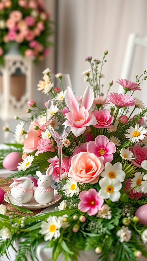 6. Floral Fantasy Easter Display