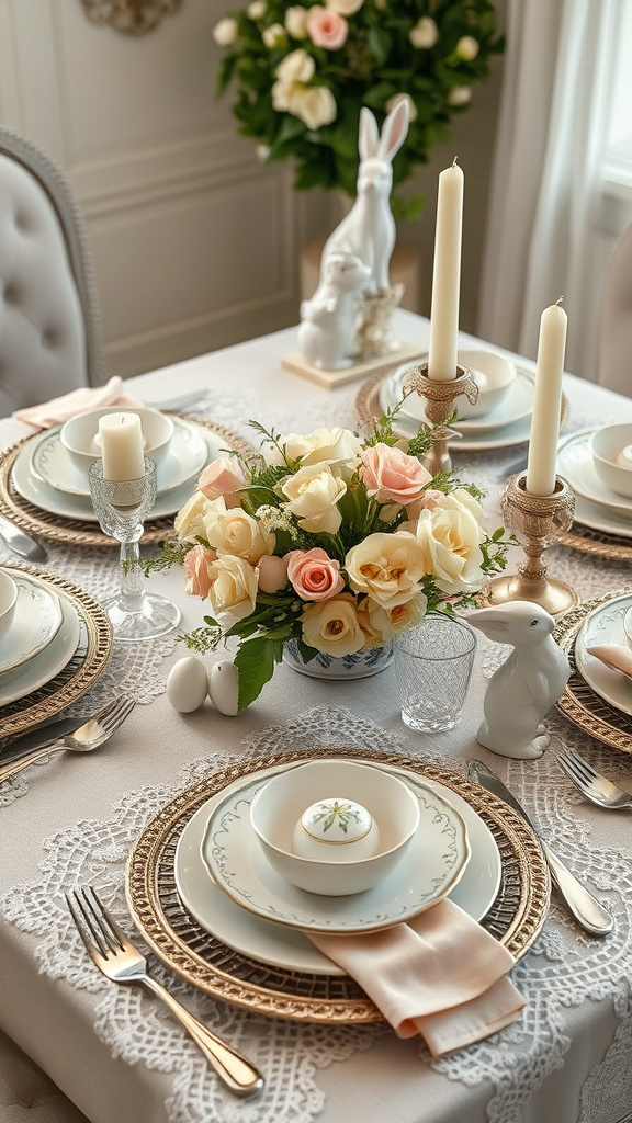 8. Vintage Elegance Easter Layout