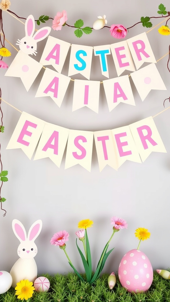 14. Festive Easter Banner Crafts