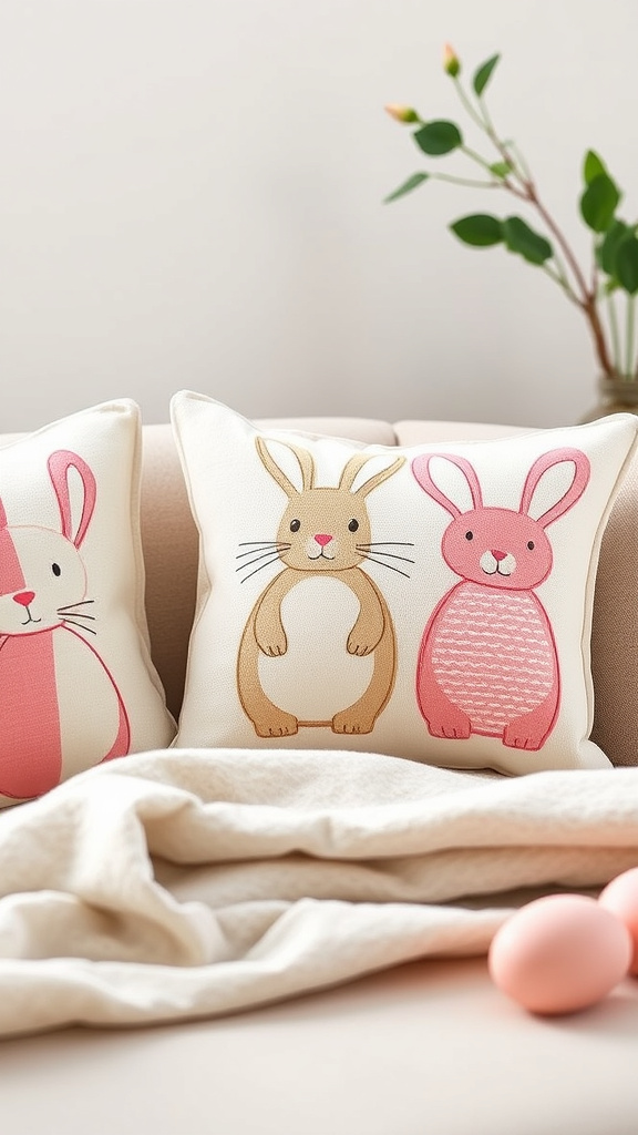 15. Adorable Bunny Pillow Covers