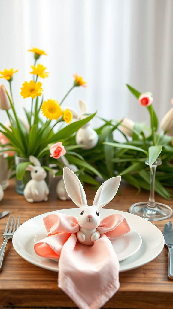 2. Bunny-Themed Table Settings