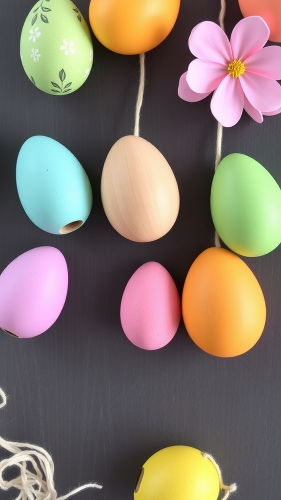 6. Colorful Egg Garland Ideas