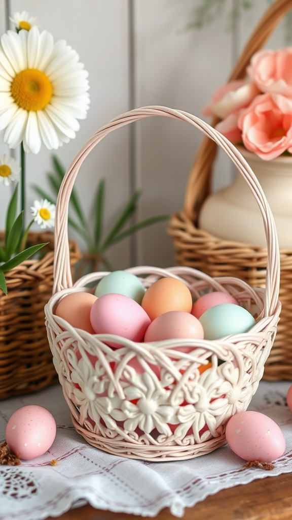 1. Vintage Easter Egg Baskets