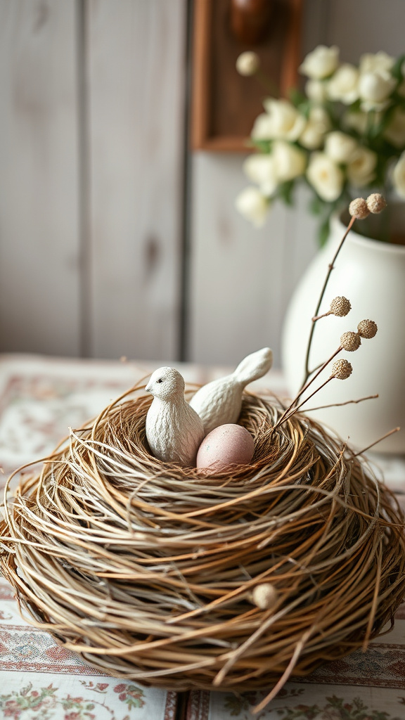 17. Shabby Chic Nesting Decor