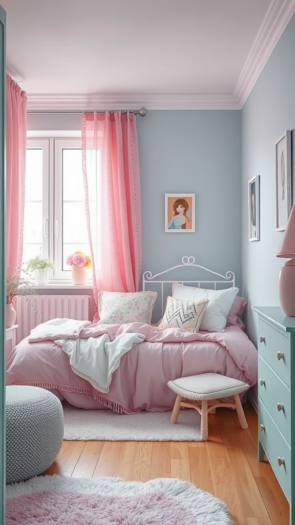 12. Cozy Candy-colored Corner