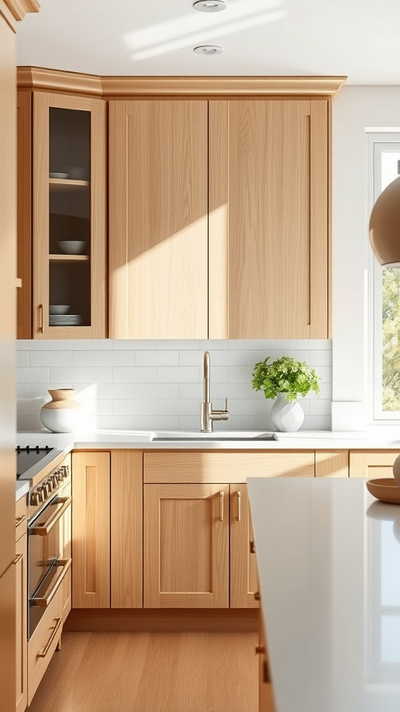 16. Natural Light: White Oak Kitchens