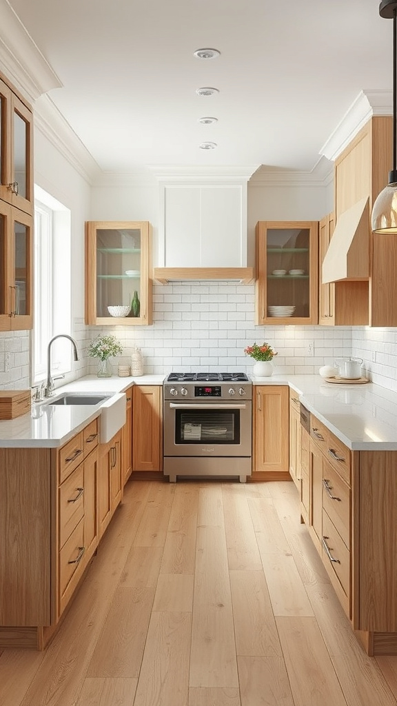 20. Transitional Style: White Oak Kitchens