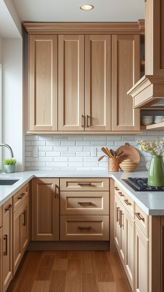 24. Handcrafted Beauty: White Oak Kitchens