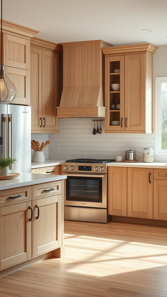 5. Heart of Home: White Oak Cabinets