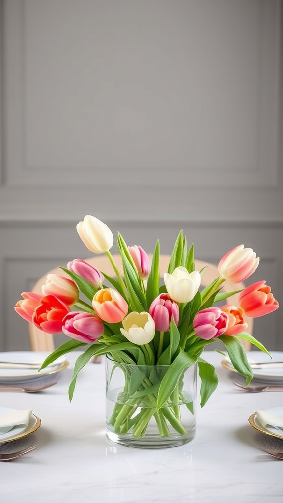 13. Elegant Tulip Table Arrangements