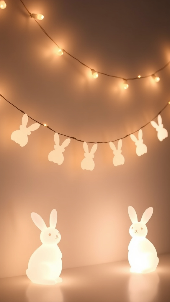 17. Bunny Banner String Lights