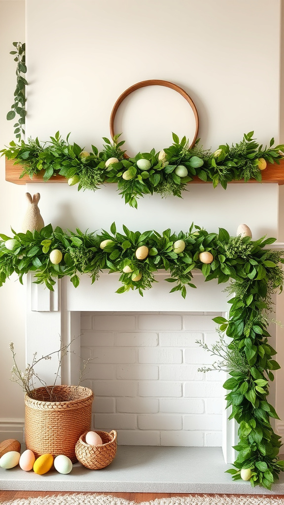 19. Fresh Greenery Easter Garlands