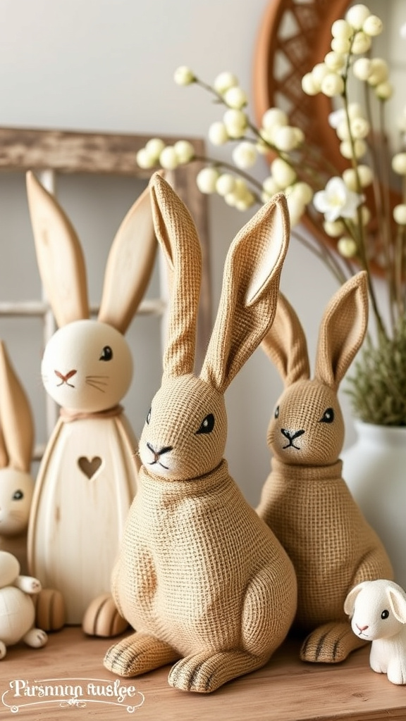 8. Rustic Farmhouse Bunny Accents