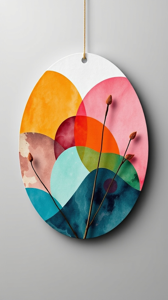 19. Abstract Easter Wall Hangings