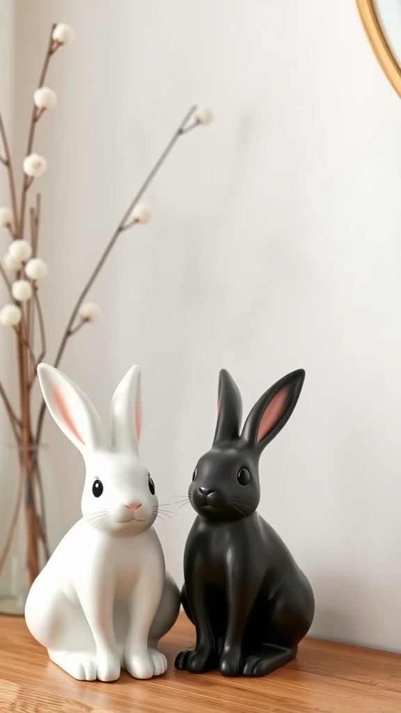 2. Modern Minimalist Bunny Decor