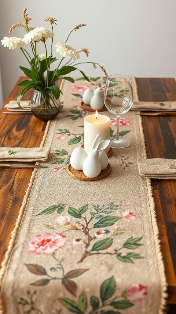 20. Nature-Inspired Table Runners