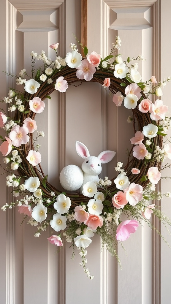 1. Pastel Perfection: Elegant Easter Wreaths