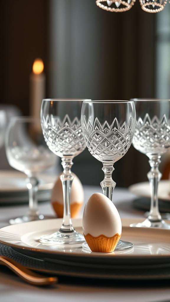 11. Crystal Clear: Elegant Easter Glassware