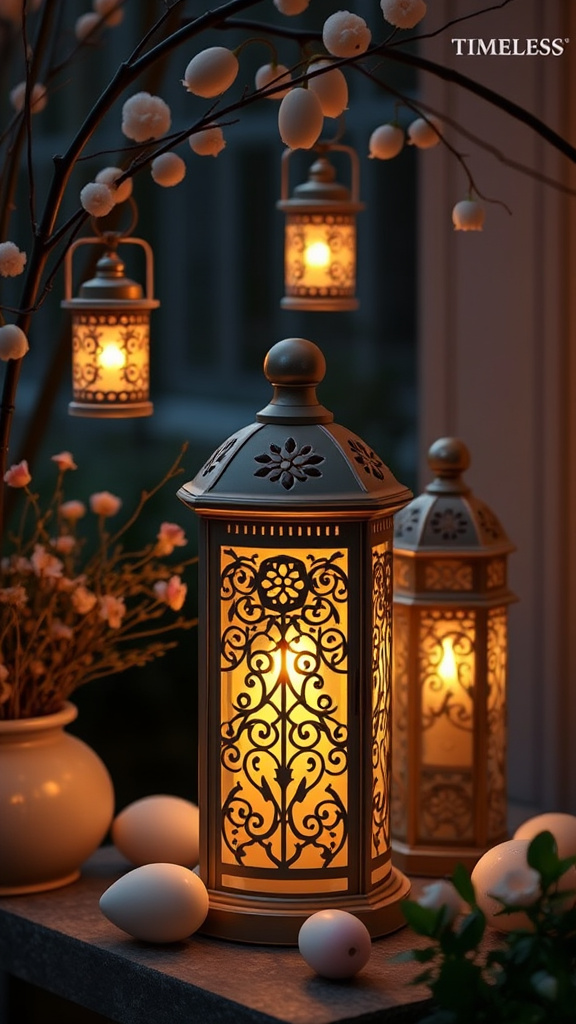 15. Timeless Spring Lantern Displays