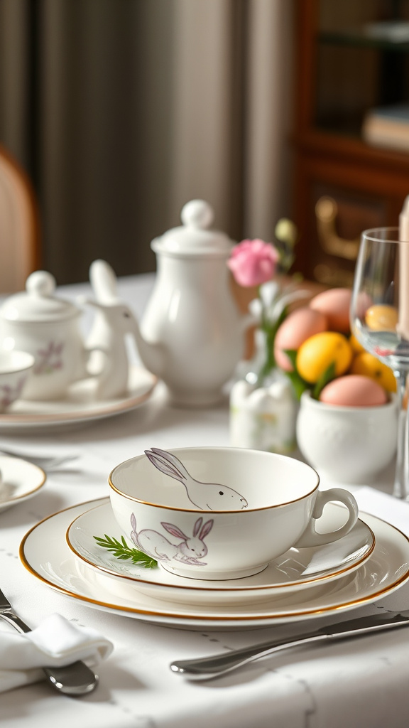 17. Polished Porcelain Easter Tableware