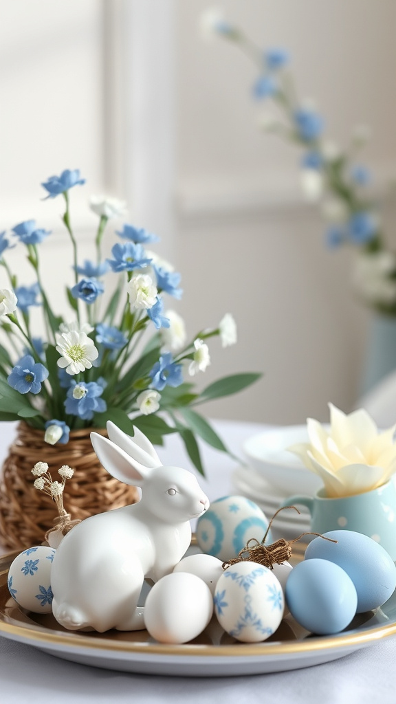 22. Classic Blue and White Easter Themes