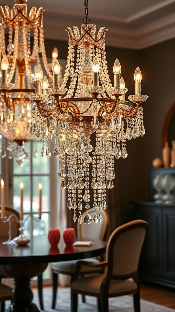 25. Crystal Chandeliers: Easter Extravaganza