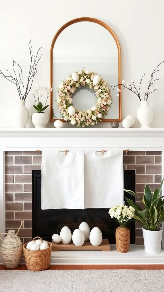 4. Sophisticated Spring Mantel Makeovers