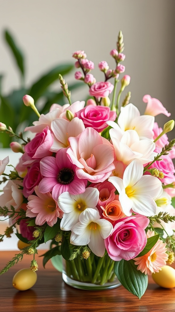 6. Fresh Blooms: Stylish Easter Arrangements