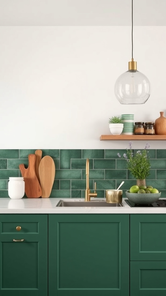 11. Jade Tones in Kitchen Décor